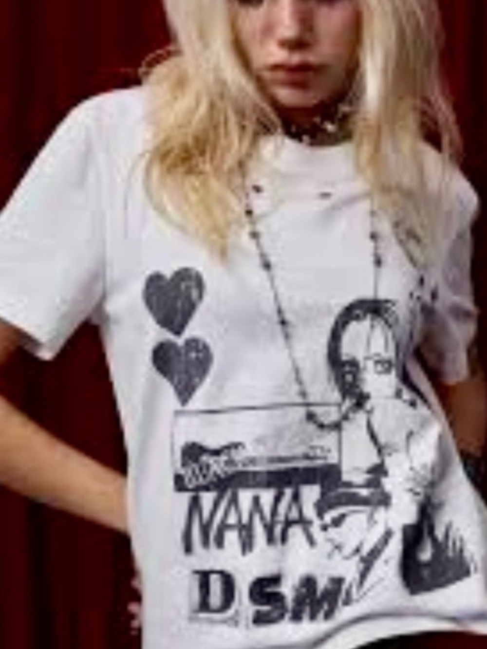 RARE Donsmoke NANA Black Stones Tee | Punk Anime Grail | Snap Detail | Size S